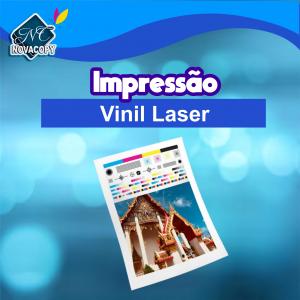 Impressão Vinil Laser  ( 1 dia útil ) Laser  4x0 Brilho  